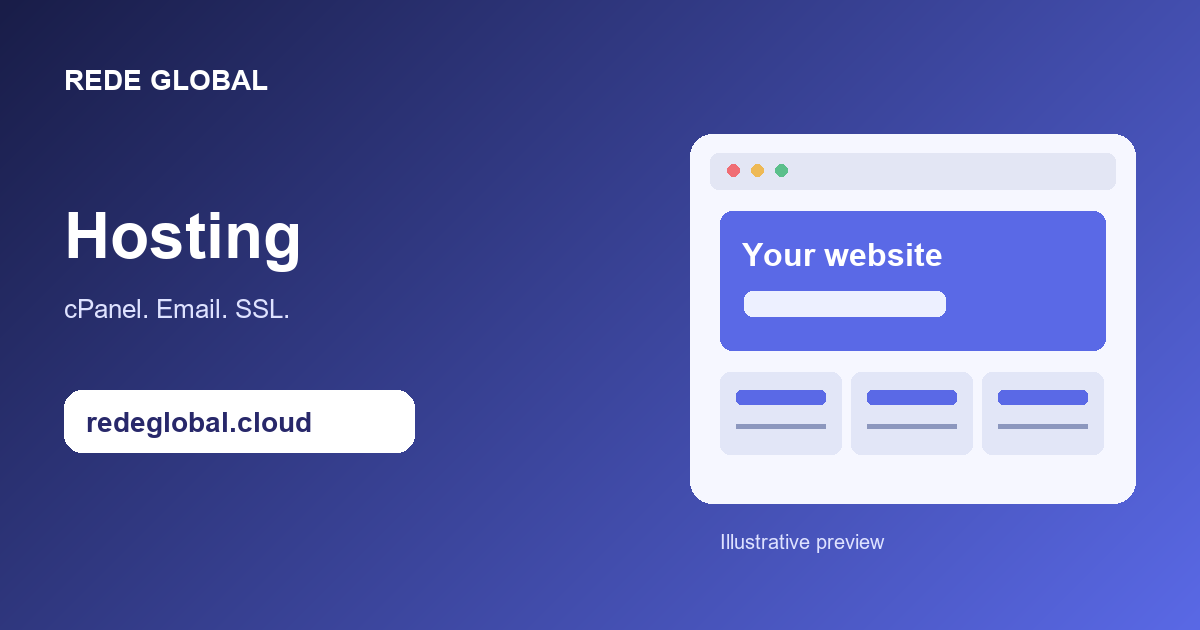 Hosting · Rede Global